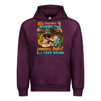 Mauve Wine somewhere where the summer lasted all year 'round Urban Hoodie - HRA Design Shop