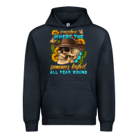 Navy somewhere where the summer lasted all year 'round Urban Hoodie - HRA Design Shop