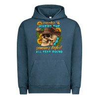 Pigment Midnight Navy somewhere where the summer lasted all year 'round Urban Hoodie - HRA Design Shop