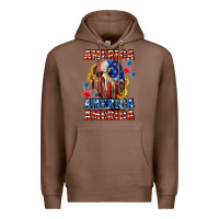 Chestnut America skeleton 4th of july Premium Hoodie - CowGirlArtShop