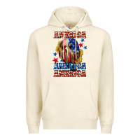 Sandshell America skeleton 4th of july Premium Hoodie - CowGirlArtShop