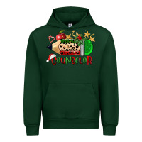 Forest Green christmas counselor pencil Urban Hoodie - FaDigitalArtStudio