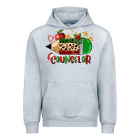 Heather Grey christmas counselor pencil Urban Hoodie - FaDigitalArtStudio