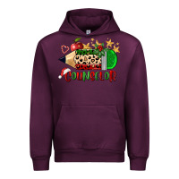 Mauve Wine christmas counselor pencil Urban Hoodie - FaDigitalArtStudio
