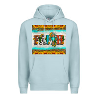 Blue Mist faith cross and sunflower tumbler Premium Hoodie - HRA Design Shop