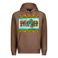 Chestnut faith cross and sunflower tumbler Premium Hoodie - HRA Design Shop