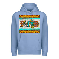 Colony Blue faith cross and sunflower tumbler Premium Hoodie - HRA Design Shop