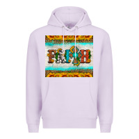 Lilac faith cross and sunflower tumbler Premium Hoodie - HRA Design Shop