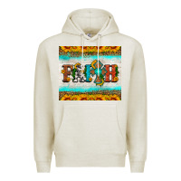 Oatmeal Heather faith cross and sunflower tumbler Premium Hoodie - HRA Design Shop