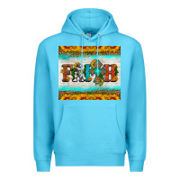 Ocean Blue faith cross and sunflower tumbler Premium Hoodie - HRA Design Shop