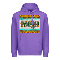 Purple faith cross and sunflower tumbler Premium Hoodie - HRA Design Shop