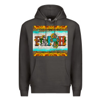 Smoke faith cross and sunflower tumbler Premium Hoodie - HRA Design Shop