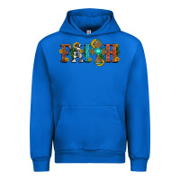 Cobalt faith with cross and sunflower Urban Hoodie - HRA Design Shop