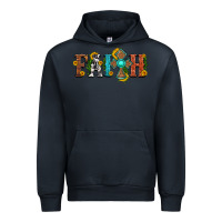 Navy faith with cross and sunflower Urban Hoodie - HRA Design Shop