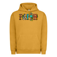 Pigment Peanut Butter faith with cross and sunflower Urban Hoodie - HRA Design Shop
