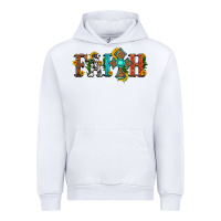 White faith with cross and sunflower Urban Hoodie - HRA Design Shop