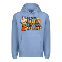 Colony Blue stressed blessed pumpkin obsessed Premium Hoodie - CowhideDigitalArt