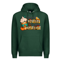 Sports Green stressed blessed pumpkin obsessed Premium Hoodie - CowhideDigitalArt