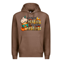 Chestnut stressed blessed pumpkin obsessed Premium Hoodie - CowhideDigitalArt
