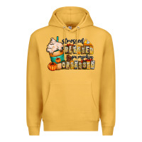 Mustard stressed blessed pumpkin obsessed Premium Hoodie - CowhideDigitalArt