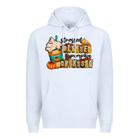 White stressed blessed pumpkin obsessed Premium Hoodie - CowhideDigitalArt