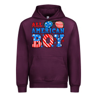 Mauve Wine All American boy Urban Hoodie - Neo Western