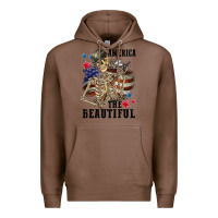 Chestnut America the beautiful 4th of july Premium Hoodie - CowGirlArtShop