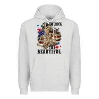 Dove Grey America the beautiful 4th of july Premium Hoodie - CowGirlArtShop