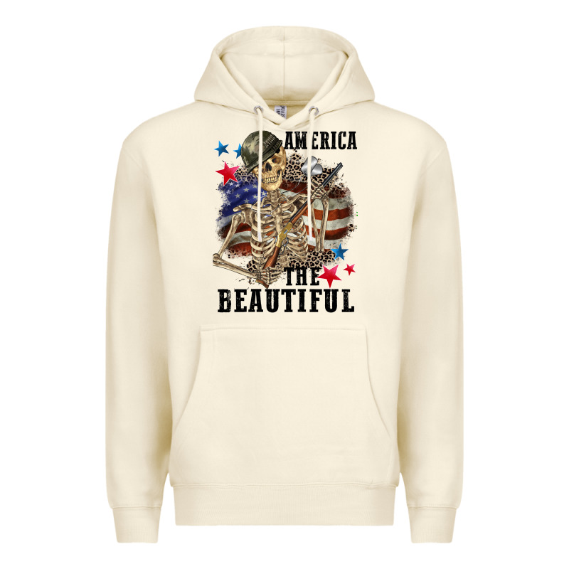 America The Beautiful 4th Of July Premium Hoodie by CowGirlArtShop | Teevron