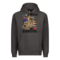 Smoke America the beautiful 4th of july Premium Hoodie - CowGirlArtShop