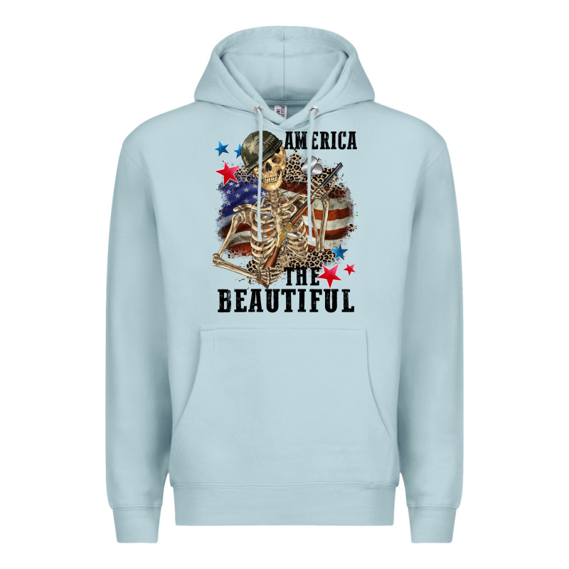 America The Beautiful 4th Of July Premium Hoodie by CowGirlArtShop | Teevron