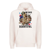 Pale Pink America the beautiful 4th of july Premium Hoodie - CowGirlArtShop