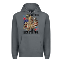Rock America the beautiful 4th of july Premium Hoodie - CowGirlArtShop