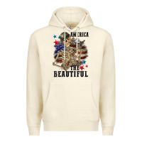 Sandshell America the beautiful 4th of july Premium Hoodie - CowGirlArtShop