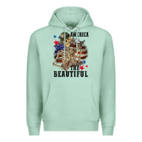 Seafoam America the beautiful 4th of july Premium Hoodie - CowGirlArtShop