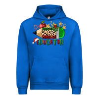 Cobalt christmas educator pencil Urban Hoodie - FaDigitalArtStudio