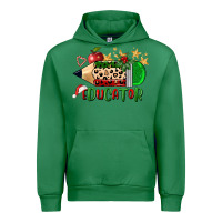 Emerald christmas educator pencil Urban Hoodie - FaDigitalArtStudio
