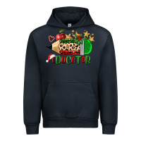 Navy christmas educator pencil Urban Hoodie - FaDigitalArtStudio
