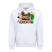 White christmas educator pencil Urban Hoodie - FaDigitalArtStudio