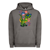 Pigment Tornado 4th of July T-Rex Urban Hoodie - CowGirlArtShop