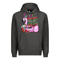 Charcoal Heather sweet summer time Premium Hoodie - SublimationCraftShop