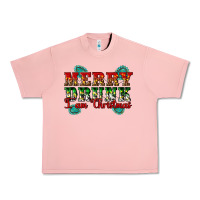 Salmon Merry Drink I Am Christmas Urban Heavy Tee - Artiststas