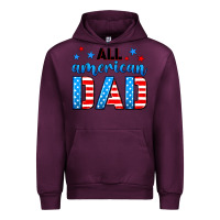 Mauve Wine All American dad Urban Hoodie - Neo Western