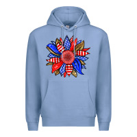 Colony Blue America sunflower Premium Hoodie - Neo Western