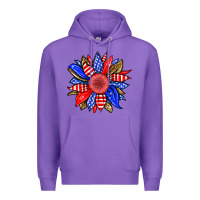Purple America sunflower Premium Hoodie - Neo Western
