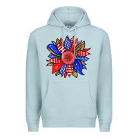 Blue Mist America sunflower Premium Hoodie - Neo Western