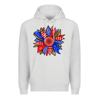 Dove Grey America sunflower Premium Hoodie - Neo Western
