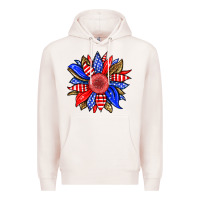 Pale Pink America sunflower Premium Hoodie - Neo Western