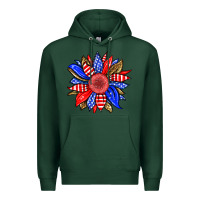Sports Green America sunflower Premium Hoodie - Neo Western