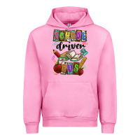 Fuchsia Pink School driver bus Urban Hoodie - CowhideDigitalArt